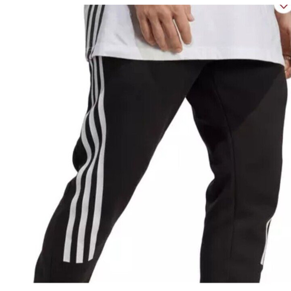 NEW Adidas Men's Future Icons Slim Fit Joggers Black 3 Stripe Size 2XL - Picture 5 of 8